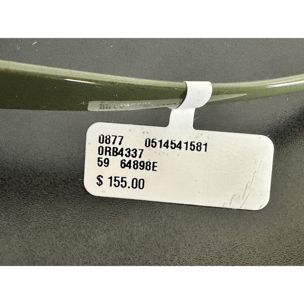 Ray Ban RB4337 6489/8E Sunglasses Green Frame Gradient Lens 59mm NWT - Picture 12 of 13